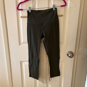 Lululemon Athletica Align Dark Khaki Green Cropped Leggings